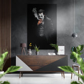Joker Brushed Aluminium Dibond Wall Art.